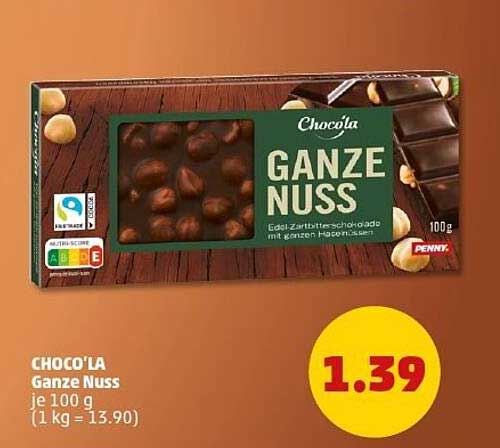 CHOCO'L Ganze Nuss Schokolade
