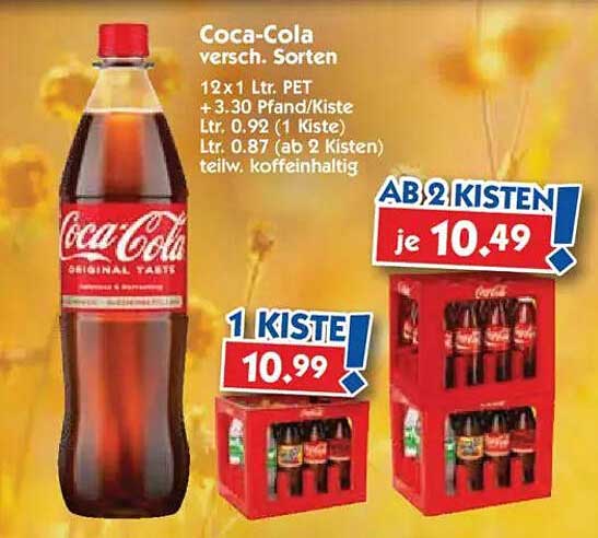 Coca-Cola 12 x 1 Ltr. PET - Verschiedene Sorten