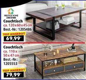 Couch Tisch - Prestige Home Top Angebot