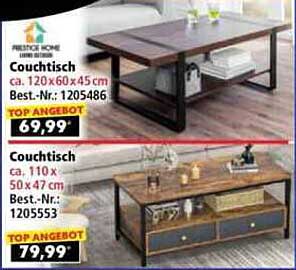 Couch Tisch Prestige Home - Top Angebot für Ihr Wohnzimmer