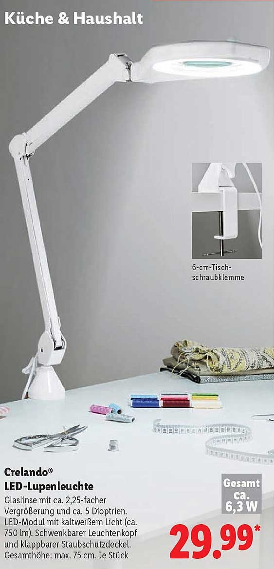 Crelando® LED-Lupenleuchte
