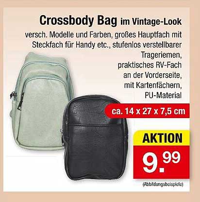 Crossbody Bag im Vintage-Look