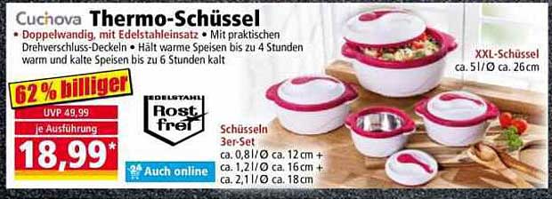 Cucina Thermo-Schüsseln – 3er-Set