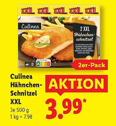 Culineo Hähnchen-Schnitzel XXL 2er-Pack