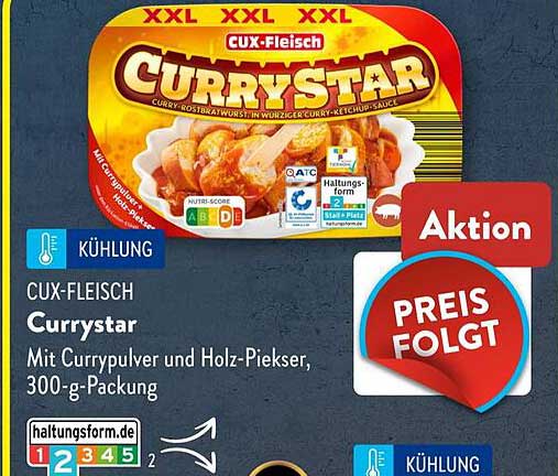 CUX-FLEISCH Currystar 300-g-Packung