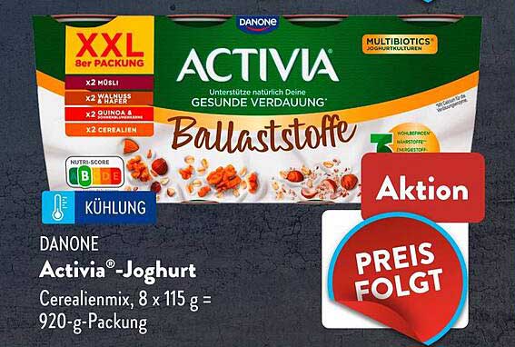 Danone Activia®-Joghurt Cerealienmix, 8 x 115 g