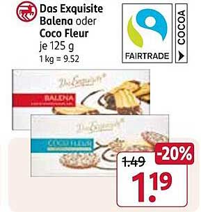 Das Exquisite Balena oder Coco Fleur je 125 g
