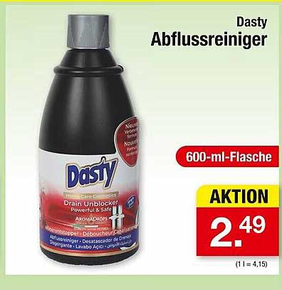 Dasty Abflussreiniger 600-ml-Flasche