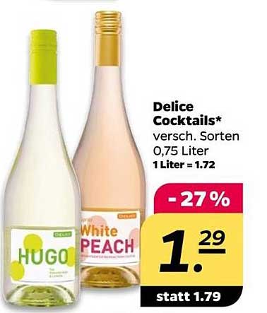 Delice Cocktails – verschiedene Sorten 0,75 Liter