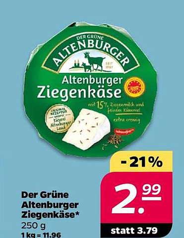 Der Grüne Altenburger Ziegenkäse* 250g
