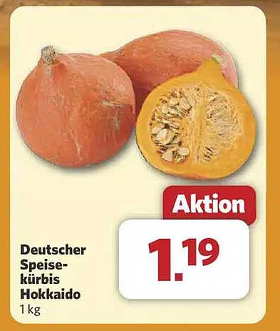 Deutsch Speisekürbis Hokkaido 1 kg