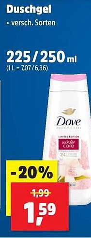 Dove Duschgel 225/250 ml - verschiedene Sorten