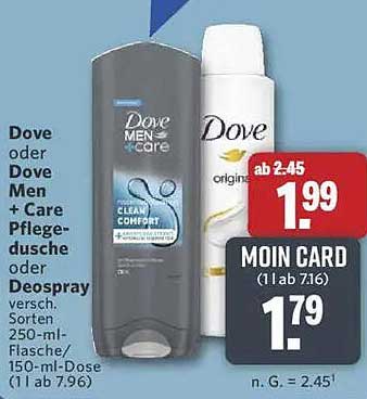 Dove Men + Care Pflege-Dusche oder Deospray - Verschiedene Sorten