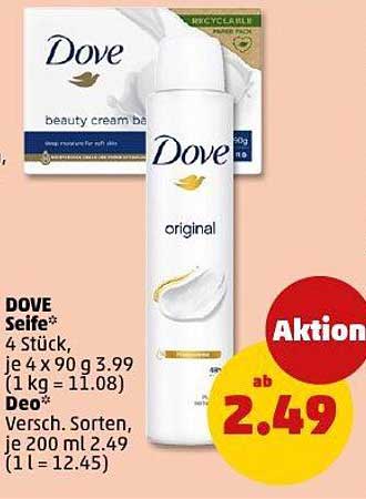 DOVE Seife & Deo - Aktionspreise bei Penny
