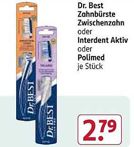 Dr. Best Zahnbürste Zwischenzahnbürste oder Interdent Aktiv oder Polimed je Stück