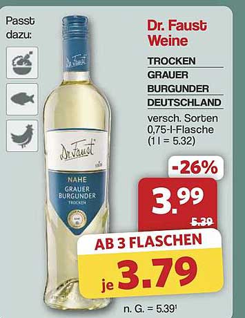 Dr. Faust Weine - Trockener Grauer Burgunder