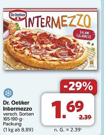 Dr. Oetker Intermezzo Salami Calabrese 165-190g