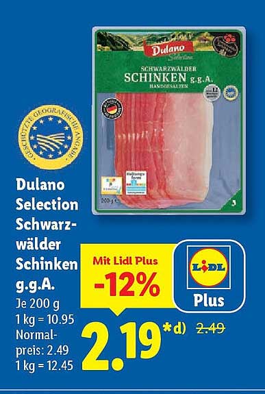 Dulano Selection Schwarzwälder Schinken g.g.A.