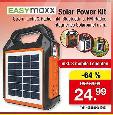EASYmaxx Solar Power Kit