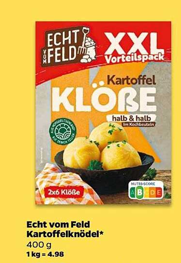 Echt vom Feld Kartoffelklöße XXL Vorteilspack 400 g