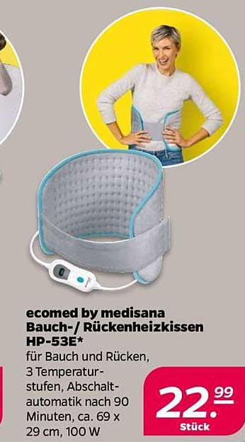 ecomed by medisana Bauch-/Rückenheizkissen HP-53E