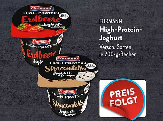 Ehrmann High-Protein-Joghurt - Verschiedene Sorten, je 200-g-Becher