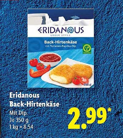 Eridanous Back-Hirtenkäse mit Dip 350 g