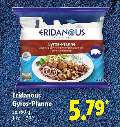 Eridanous Gyros-Pfanne 750 g