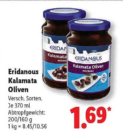Eridanous Kalamata Oliven