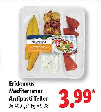 Eridanous Mediterraner Antipasti Teller