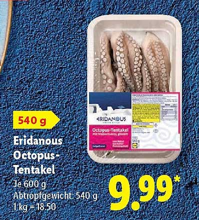 Eridanous Octopus-Tentakel 540 g