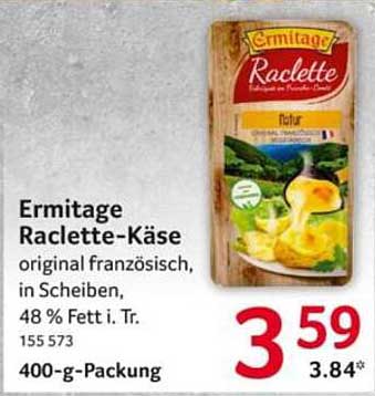 Ermitage Raclette-Käse - original französisch, in Scheiben