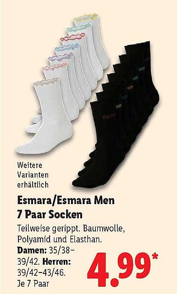 Esmara/Esmara Men 7 Paar Socken
