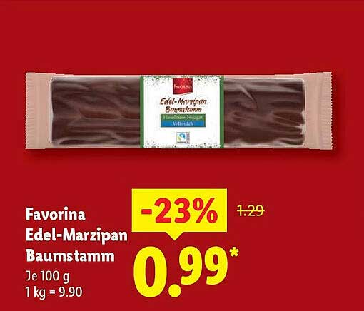 Favorina Edel-Marzipan Baumstamm