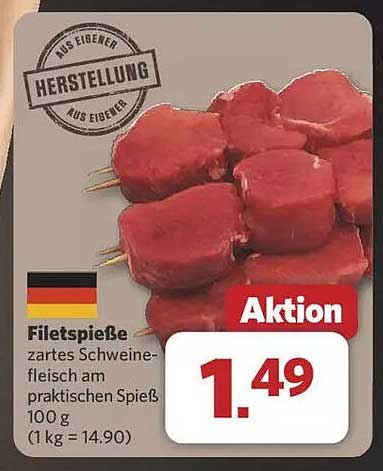 Filetspieße – Zartes Schweinefleisch am praktischen Spieß