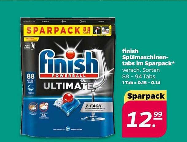 finish Spülmaschinen-Tabs im Sparpack - 88 Caps