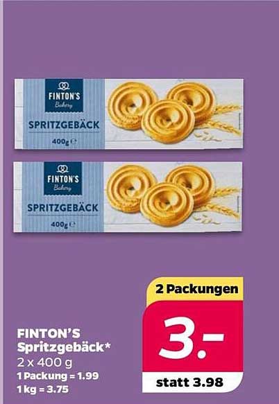 FINTON'S Spritzgebäck 2 x 400 g