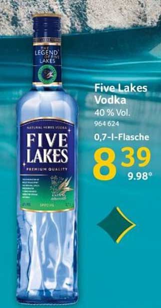 Five Lakes Vodka 0,7 l Flasche