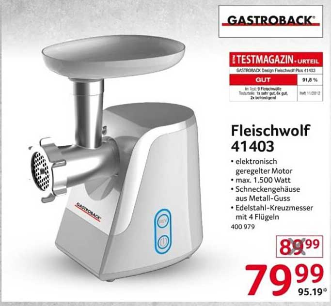 Fleischwolf 41403 von Gastroback