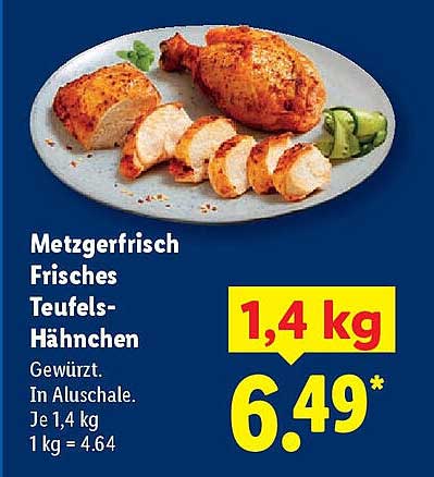 Frisches Teufels-Hähnchen 1,4 kg