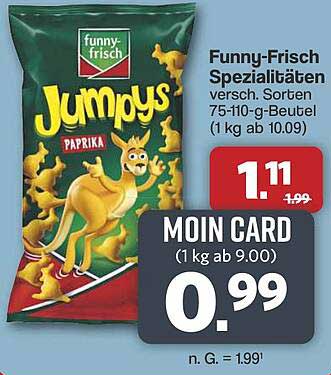 Funny-Frisch Spezialitäten Jumpys Paprika 75-110g