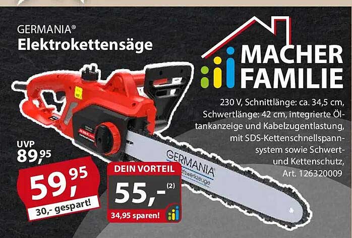 GERMANIA® Elektrokettensäge