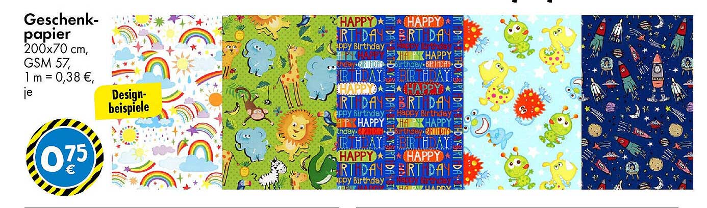 Geschenkpapier 200x70 cm