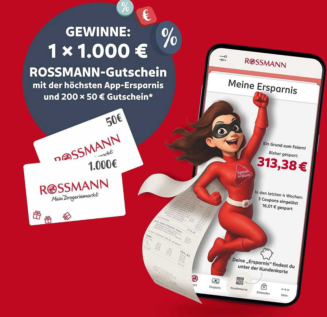 Gewinne einen 1.000 € Rossmann-Gutschein!