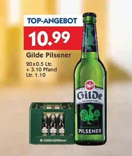 Gilde Pilsener 20 x 0.5 Ltr. - Top-Angebot