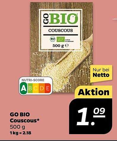 GO BIO Couscous 500 g