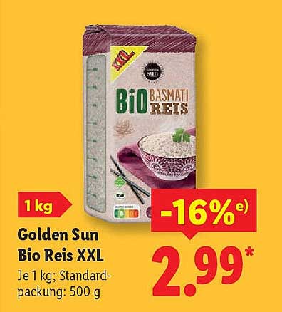 Golden Sun Bio Reis XXL
