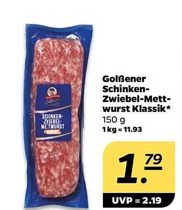 Golßener Schinken-Zwiebel-Mettwurst Klassik 150 g