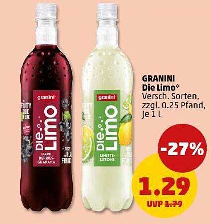 GRANINI Die Limo* Versch. Sorten, je 1 l