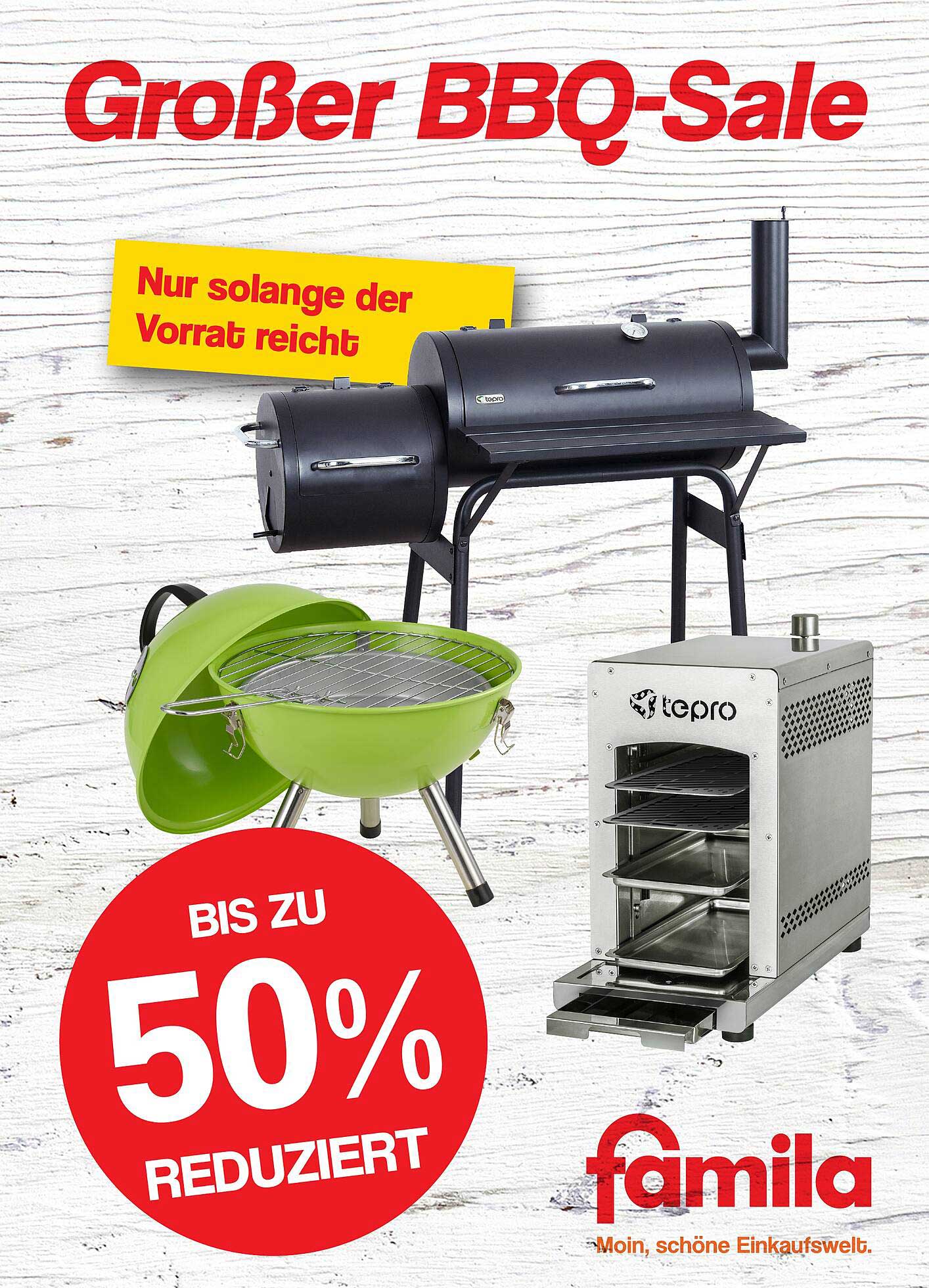 Großer BBQ-Sale - Bis zu 50% reduziert!